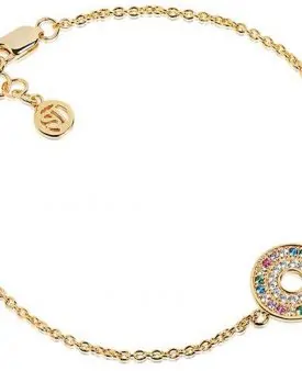 SIF JACOBS Armband Valiano - 18K Gold Plated With Multicoloured Zirconia