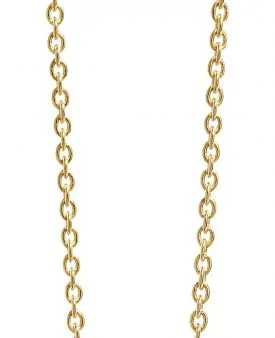 SIF JACOBS Necklace Novoli Otto - 18K Gold Plated With White Zirconia